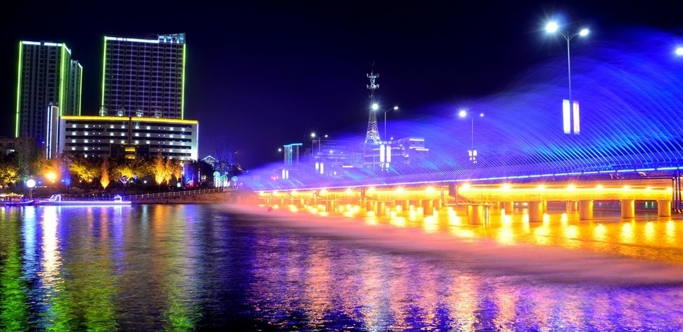 金堂夜景图 美丽的金堂夜色风景图片